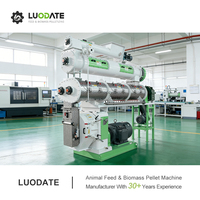 Máquina de Pellets LUODATE 10-13T/H Resistente al Desgaste, Máquina de Alimentación de Cerdos, Máquina de Procesamiento de Alimentos para Ganado de Acero Inoxidable, Uso Comercial