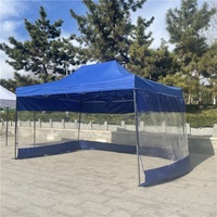 Tente de réception professionnelle 2x3 3x4 3x4.5 avec porte automatique et parois latérales escamotables pour extérieur