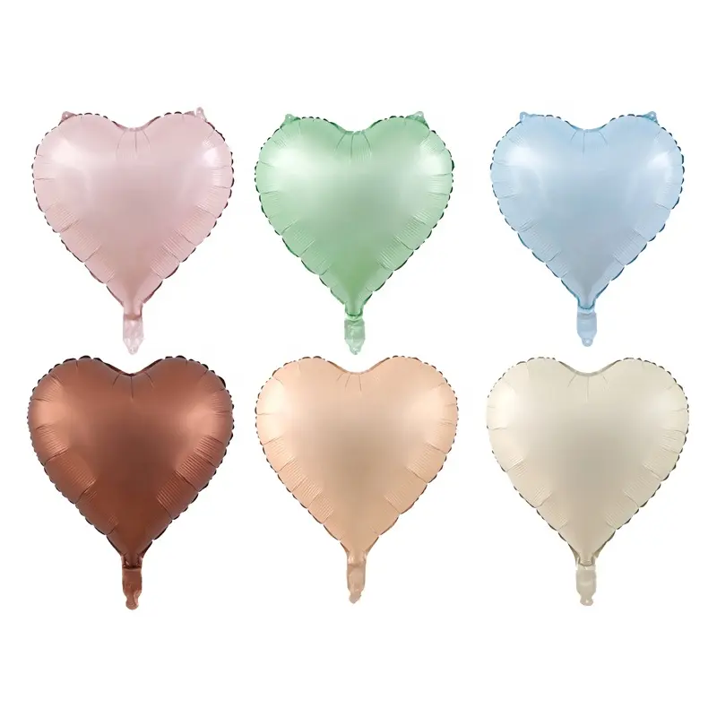 18-inch wholesale love heart baby pink /baby blue/olive green Foil Balloon wedding Valentine's Day decoration balloon