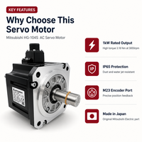 Nuevo Motor Servo AC Original Mitsubishi HG-104S 1kW 3000rpm 3.18Nm IP65 Brida Cuadrada Hecho en Japón Entrega Rápida