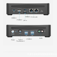 Mini PC de jeu de 12e génération, directement de l'usine, I9-12900H, quad-écrans, double ports réseau, Thunderbolt 4, portable, tout-en-un