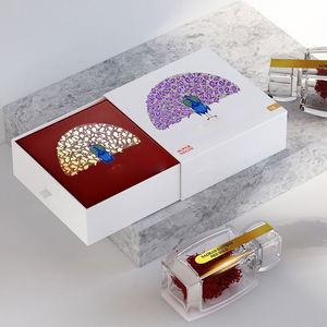 กล่องใส่กระปุกหญ้าฝรั่นสุดหรูกล่องของขวัญขวดหญ้าฝรั่นสุดพิเศษสำหรับใช้ในชา - Product Image 6