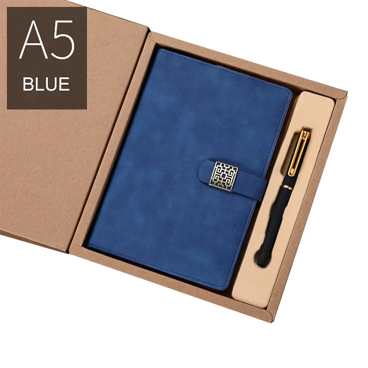 100% Tevredenheidsgarantie Lage Moq Custom Verpakking Zwangerschap Leather Journal Met Doos Pu Notebook En Pen Gift Set