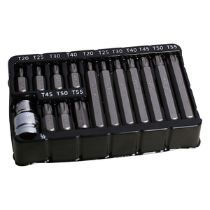 FIXTEC Juego de 15 puntas Torx T20 T25 T30 T40 T45 T50 T55 de 1/2 pulgada para extracción de tuercas, FHS051015TM - Product Image 4