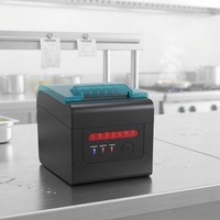 Printer Resi POS Thermal Langsung 80mm Kompatibel WiFi, Printer Tiket Tanpa Tinta untuk Dapur Restoran, Pabrik Grosir