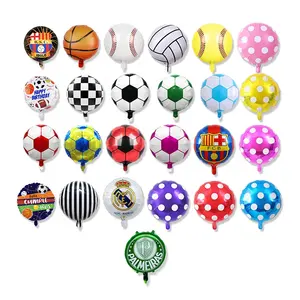 Wholesale Aluminum Film Mylar Ballons Globos Kids Toys Foil Helium Inflatable Sports Balloons Printed