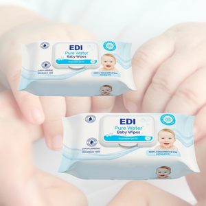 80 lingettes pour bébé sans alcool, lingettes écologiques pour bébé, lingettes pour les dents de bébé, parfumées - Product Image 1