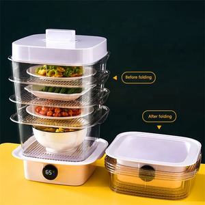 أوانِ مطبخ إلكترونية ذكية لعزل تسخين المياه وعرض درجة الحرارة صندوق بلاستيكي قابل للتكديس للخارج - Product Image 6