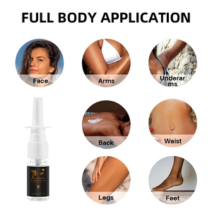 LYW Private Label Extreme Sunless Tanning Accelerator Spray Body Bronzing Darker Skin Home Salon Quick Self Tan Organic - Product Image 4
