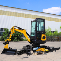 Chine Exportation Mini Pelles 1.8 Tonnes Petite Pelle Sur Chenilles Certificat CE/EPA Livraison Gratuite Moteur Moteur Machines de Terrassement