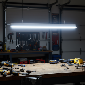 Lampe LED d'atelier 4FT 2200lm 6500K Blanc Froid T5 Intégrée Monobloc avec Cordon et Interrupteur Électrique ON/OFF pour Atelier et Garage - Product Image 2