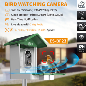 Mangiatoia per Uccelli Intelligente con Telecamera, Identificazione AI delle Specie, Foto 3MP, Video HD 2K, Streaming Live, Visione Notturna - Product Image 2