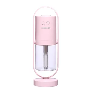 Magic Shadow 200ml Mist Maker Mini Office Desk Air Humidifier Ultrasonic Aroma Diffuser with LED Lights