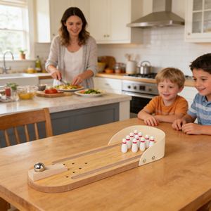 Máquina de Bolos Reforzada al por Mayor de Fábrica, <span class=keywords><strong>Precio</strong></span> de Bolos para Niños Unisex, Entretenimiento de Escritorio - Product Image 1