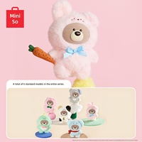 Coffret Cadeau Miniature Populaire Original de 6 Pièces : Ours Amis de la Forêt, Jouets en Vinyle et Peluche, Boîte Mystère, Poupée en Peluche Kawaii, Thème Fantastique et Science-Fiction