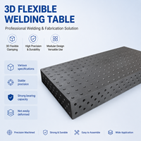 Table de soudage 3D en fonte anti-déformation à haute dureté, nitridée, plateforme de fixation flexible tridimensionnelle