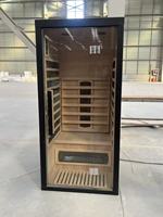 Sauna infrarouge lointain en bois de pruche pour 1 personne, idéal pour usage domestique – Offre spéciale