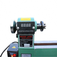 Tour à bois CNC portable à vitesse variable, petite machine à tourner le bois avec moteur central pour le travail du bois