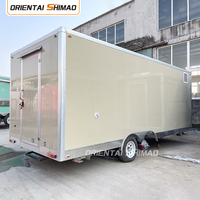 Remolque de Comida Comercial Oriental Shimao de 5.5 Metros Cuadrados, Totalmente Equipado, con Cocina Móvil de Fibra de Vidrio para Helados y Cerveza, en Venta