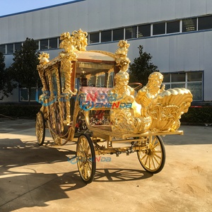 High Performance Customized Electric Royal Horse Carriage Sculpture European Horseless Carriage Carts for Festival on Sale - Product Image 3