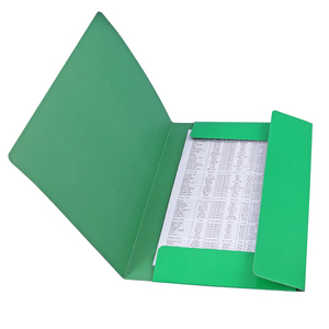 Carpeta de Almacenamiento de Documentos de Oficina Personalizada al por Mayor, con Bolsillos, Impresa, en Cartón y Papel Kraft - Product Image 3