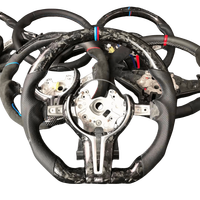 Volant sport en fibre de carbone forgée et cuir pour les séries 3, M6, X5, 7, F80/F10/F12/F20