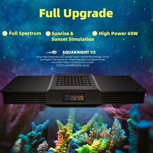 Spectra Aqua Knight V3 60W Moderne Vierkante <span class=keywords><strong>LED</strong></span> Aquariumlamp voor Bureaublad, 3 Dimbare Kanalen, 40-60cm Koraalrif Visbak - Product Image 2