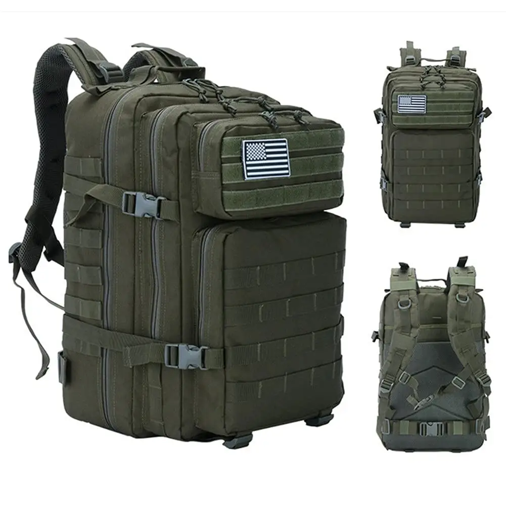 उच्च गुणवत्ता वाले पुरुष टैक्टिकल कैंप रूकसैक 45L हाइकिंग बैगपैक मोचिला बैक पैक वाटरप्रूफ टैक्टिकल बैग बैकपैक