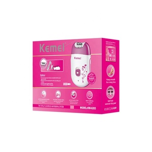 Recortadora <span class=keywords><strong>de</strong></span> Vello Corporal Eléctrica Recargable USB <span class=keywords><strong>para</strong></span> Mujer, Kemei KM-6203, Depiladora Profesional Mini <span class=keywords><strong>para</strong></span> Damas - Product Image 3