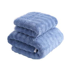Serviette de bain en polaire bulle YUHE, extra large, douce, absorbante, sans peluches, pour usage domestique - Product Image 5