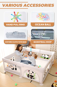 Corralito Portátil Grande, Suave y Transpirable de Malla <span class=keywords><strong>para</strong></span> Bebés y Niños Pequeños - Product Image 5