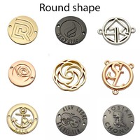 Étiquettes métalliques personnalisées gravées avec le nom de la marque, conformes aux normes environnementales américaines, pour vêtements, manteaux ou maillots de bain
