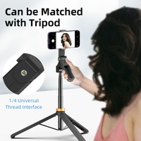 Support de téléphone portable mini trépied personnalisé avec logo, multifonctionnel, pliable, ultra-compact, support de selfie détachable en ABS carbone