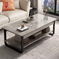 Moderner Minimalistischer Höhenverstellbarer Glas-Couchtisch TV-Schrank Holz Langlebiger Couchtisch mit Stauraum
