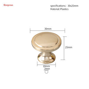 Kenop Lemari Dekoratif Berbagai Jenis, Grosir, Plastik, untuk Furnitur Lemari dan Meja Rias - Product Image 3