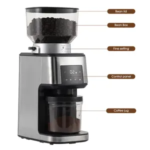 Electric Commercial Home Use Bean Grinder 110v 220v Commercial Use 40mm Espresso Mill Electrical Coffee Grinder Machines