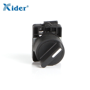 Xider DB2-ED33 3 위치 선택기 푸시 버튼 스위치 버튼 핸들 플라스틱 순간 블랙 스위치 노브 회전 노브 IP65 - Product Image 5
