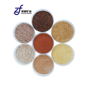 رمل ملون طبيعي صديق للبيئة وغير سام، مواد فنية للبناء وتزيين الجدران الداخلية والخارجية، علامة ZF التجارية - Product Image 3