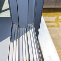 Modernes Horizontales Design Aluminium-Schiebefenster Doppelt Gehärtetes Glas Einbruchsicheres Gittergewebe für Außenbereich Küche Hotel
