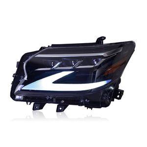 For GX400/GX460 12V <b>LED</b> <b>Headlight</b> Assembly With Daytime Running Lights and Flowing Water Steering Design Flowing Water Effect Cr - Product Image 4