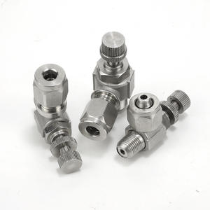 Válvula de Estrangulamiento de Giro Rápido SL de Acero Inoxidable 304, Accesorio Neumático para Aire, Resistente a Altas Temperaturas y Presión, Resistente a la Corrosión - Product Image 1