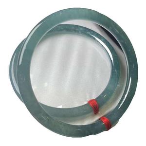 Jadeíta Natural <span class=keywords><strong>Myanmar</strong></span> Jade pulsera tipo A mano de obra exquisita agua azul Jingdang Jade pulsera al por mayor con certificado - Product Image 5