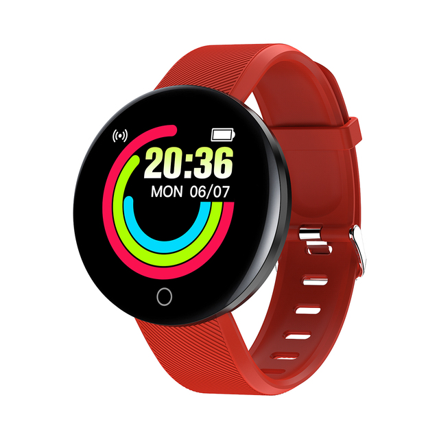 D18 Smart Wrist Band Fitness Tracker Blood Pressure Music Player Silicone TFT Display IP67 Waterproof for Android IOS Men Women