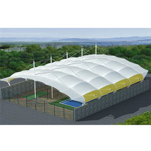 Toit en tissu tendu PVDF pour stade, aire de jeux, structure de membrane architecturale, tente de toit pour terrain de padel - Product Image 6
