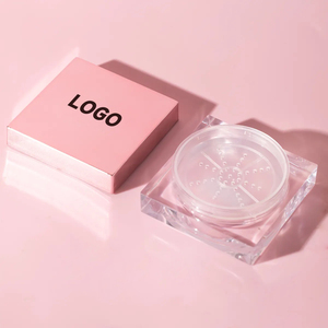 Nouveau carré Rose Or Couverture Poudre Libre Boîte Acrylique Transparent Boîte avec Bouchon À Vis Maquillage Poudre Boîte Cosmétiques Emballage - Product Image 2