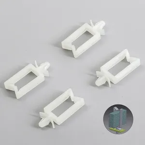Plastic Nylon Square type Snap In Push Mount Non-locking Management Organizer Cable Wire Clamp Clip Saddle for Cable
