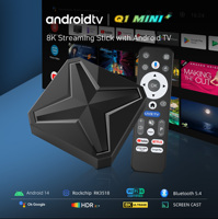 Mini TV Box 2026 Q1 Plus con Rockchip RK3518 Quad Core, Soporte 8K, 2GB RAM, Android 14, Dual Wifi6, BT5.4