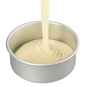 Juego de 6 Moldes Redondos <span class=keywords><strong>para</strong></span> <span class=keywords><strong>Pastel</strong></span> de Aluminio Anodizado, Moldes Redondos <span class=keywords><strong>para</strong></span> Hornear Pasteles Antiadherentes, Fáciles de Desmoldar y Limpiar - Product Image 1