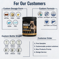 Complément alimentaire pour chiens riche en protéines pour le développement musculaire, fabrication OEM en vrac, friandises molles pour la prise de poids chez les chiens