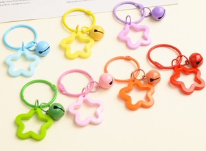 Porte-clés en forme d'étoile en acrylique avec clochette, mignon porte-clés pour femmes et filles, pour clés, sacs, portefeuilles, cadeaux promotionnels - Product Image 3